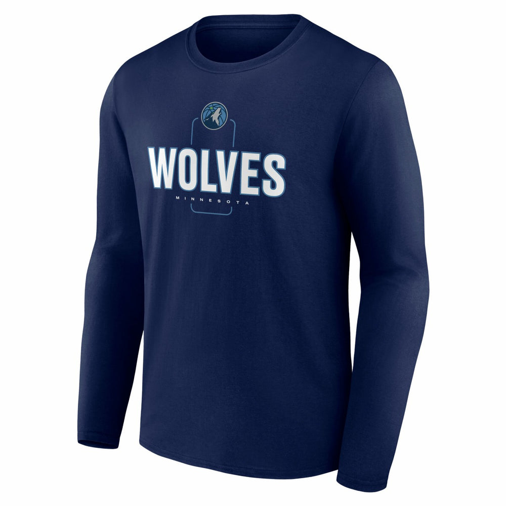 Minnesota Timberwolves Center Court Name & Number Custom Long Sleeve T-Shirt Discount