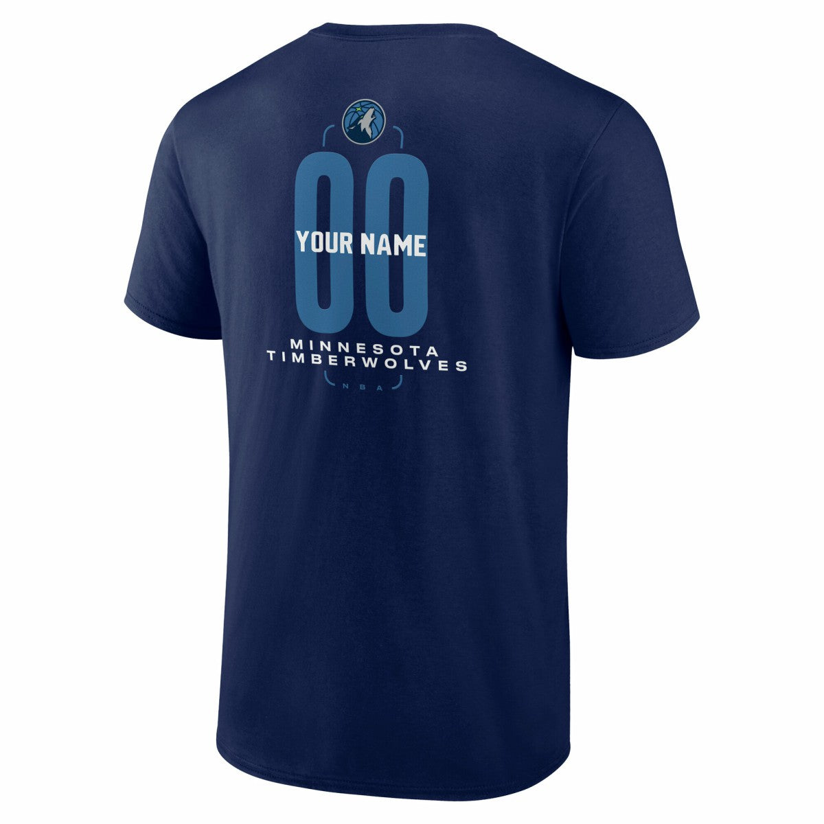 Minnesota Timberwolves Center Court Name & Number Custom T-Shirt Outlet