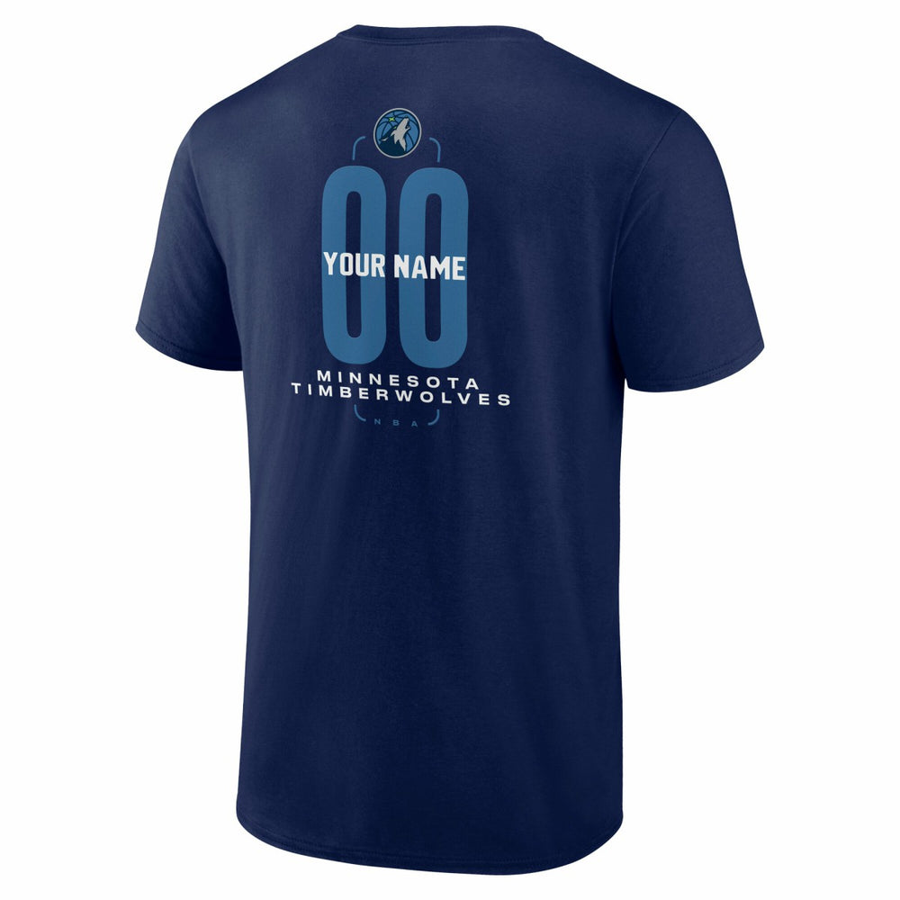 Minnesota Timberwolves Center Court Name & Number Custom T-Shirt Outlet