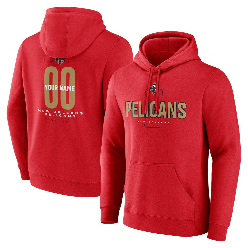 New Orleans Pelicans Center Court Name & Number Custom Hoodie Discount