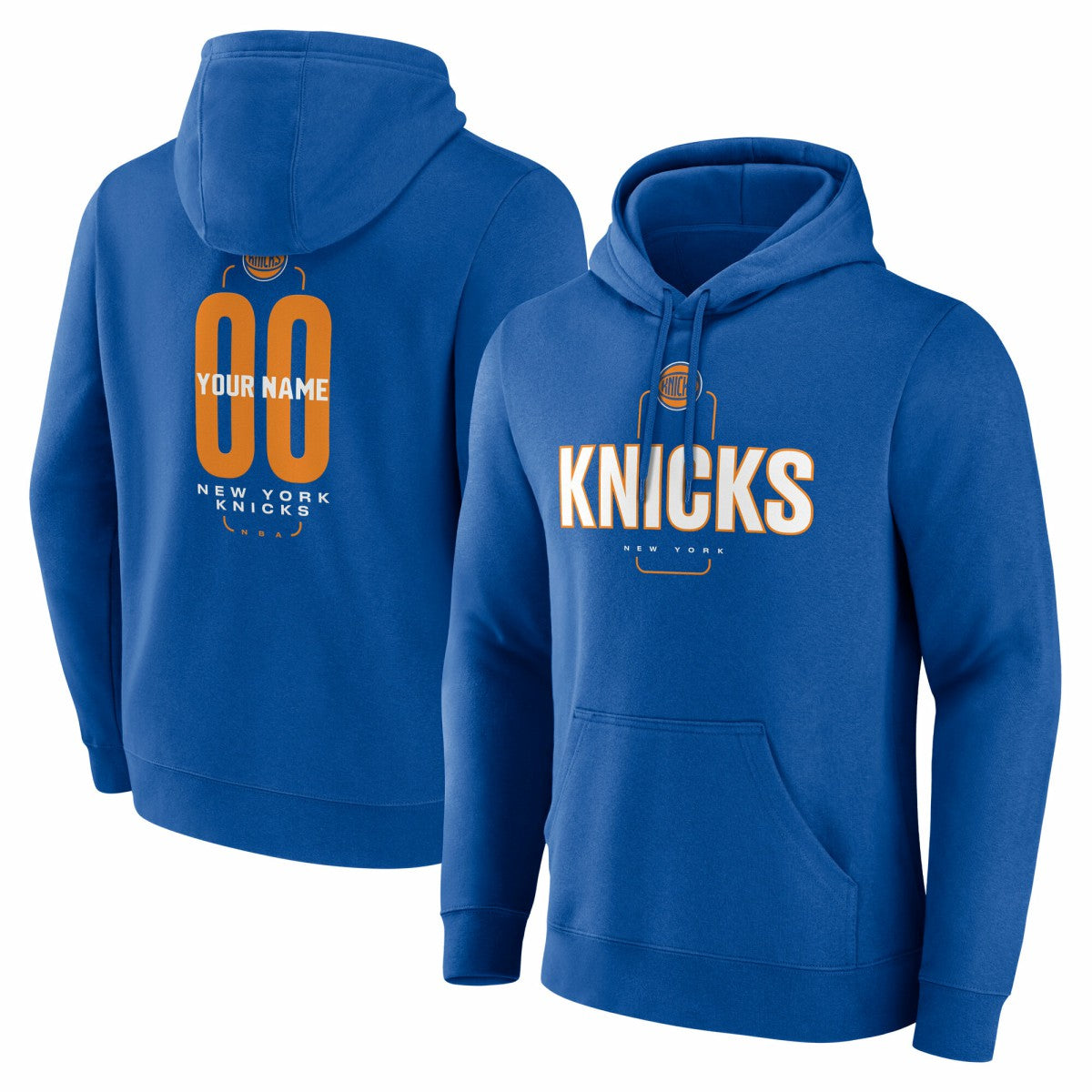 New York Knicks Center Court Name & Number Custom Hoodie Online