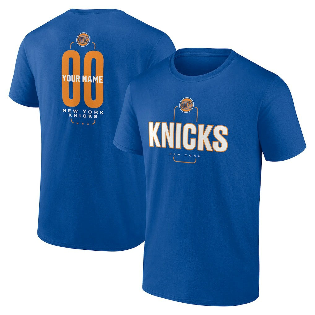 New York Knicks Center Court Name & Number Custom T-Shirt Discount