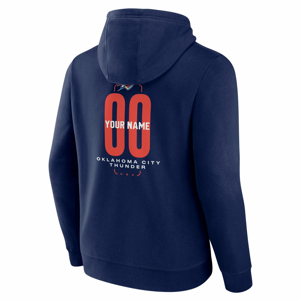 Oklahoma City Thunder Center Court Name & Number Custom Hoodie Online