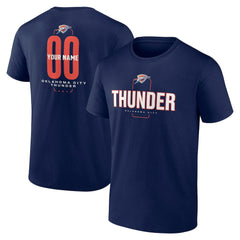 Oklahoma City Thunder Center Court Name & Number Custom T-Shirt New