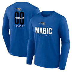 Orlando Magic Center Court Name & Number Custom Long Sleeve T-Shirt Discount