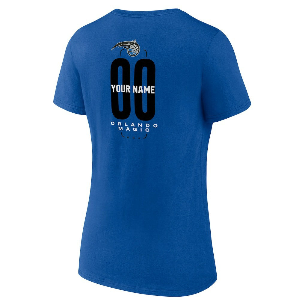 Orlando Magic Women's Center Court Name & Number Custom V-Neck T-Shirt Discount