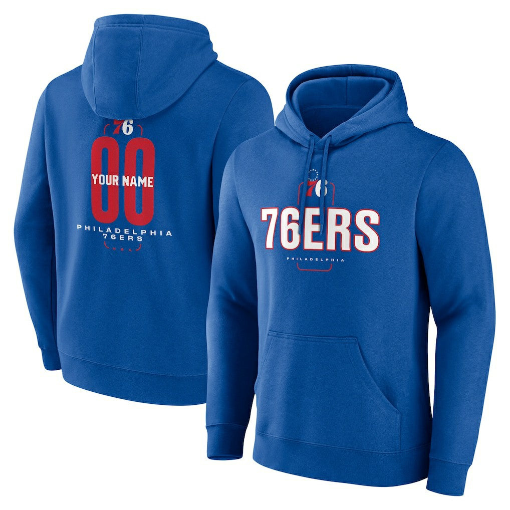 Philadelphia 76ers Center Court Name & Number Custom Hoodie Outlet