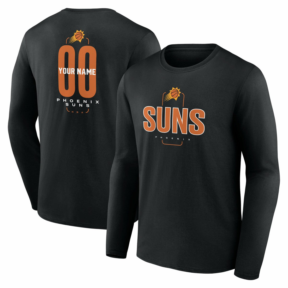 Phoenix Suns Center Court Name & Number Custom Long Sleeve T-Shirt For Sale
