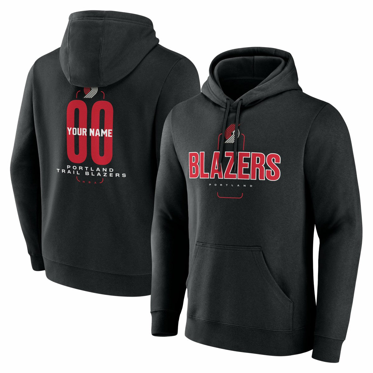 Portland Trail Blazers Center Court Name & Number Custom Hoodie On Sale