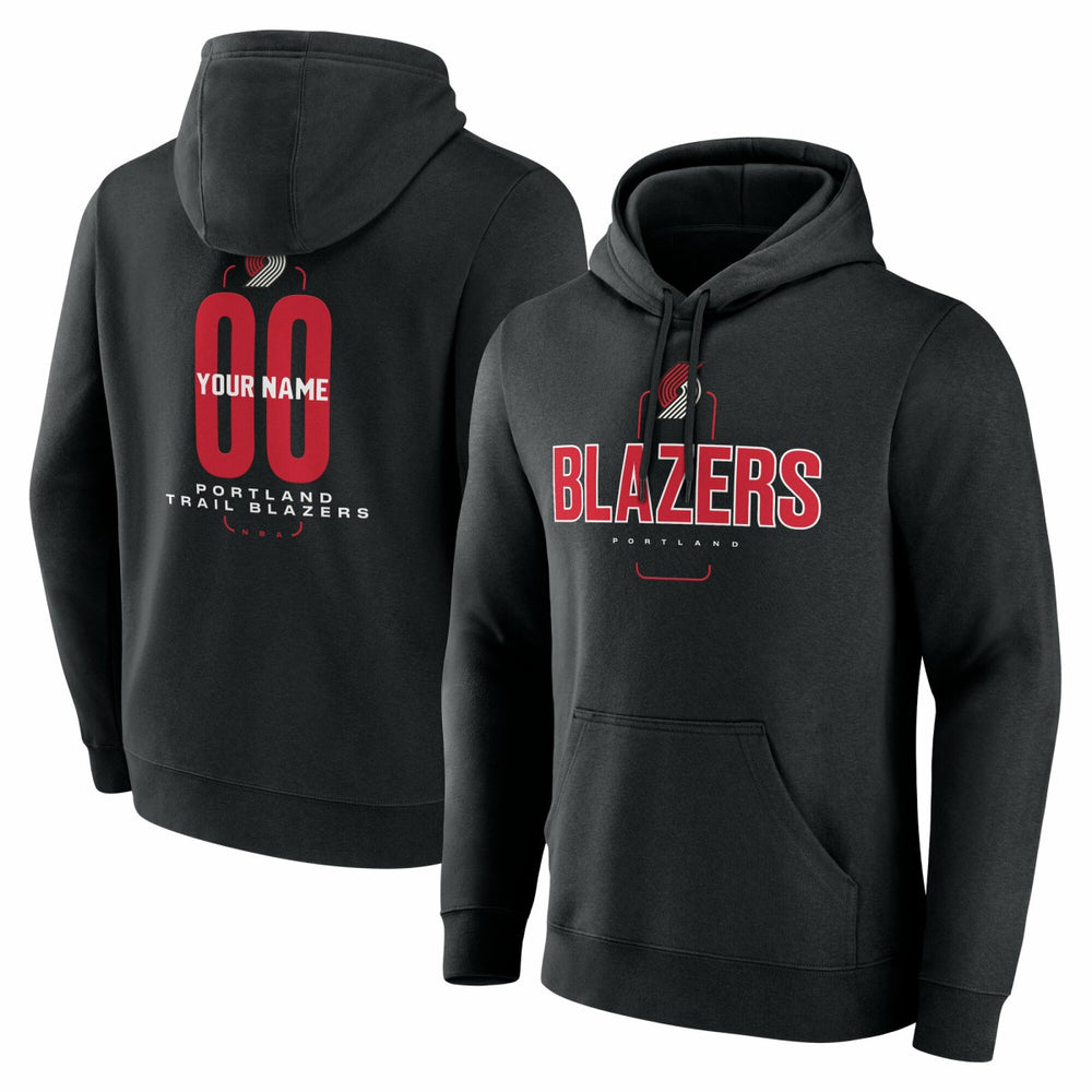 Portland Trail Blazers Center Court Name & Number Custom Hoodie On Sale