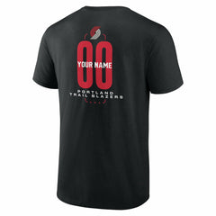 Portland Trail Blazers Center Court Name & Number Custom T-Shirt On Sale