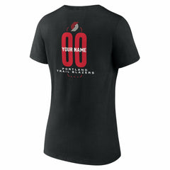 Portland Trail Blazers Women's Center Court Name & Number Custom V-Neck T-Shirt Online