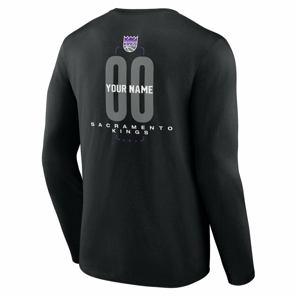 Sacramento Kings Center Court Name & Number Custom Long Sleeve T-Shirt For Sale