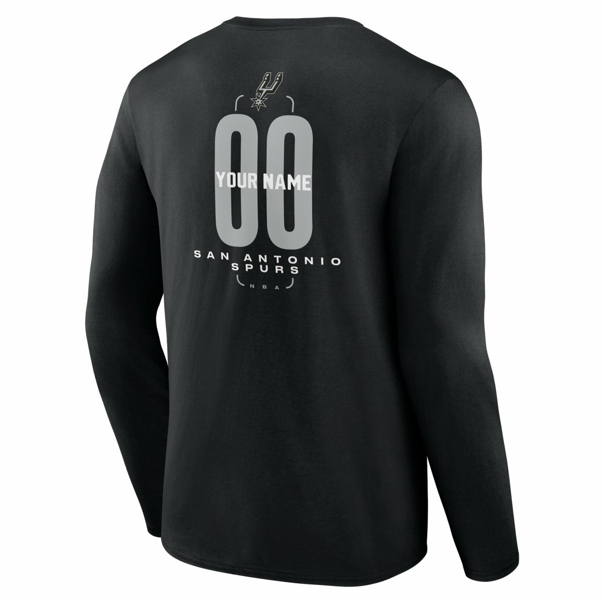 San Antonio Spurs Center Court Name & Number Custom Long Sleeve T-Shirt Discount