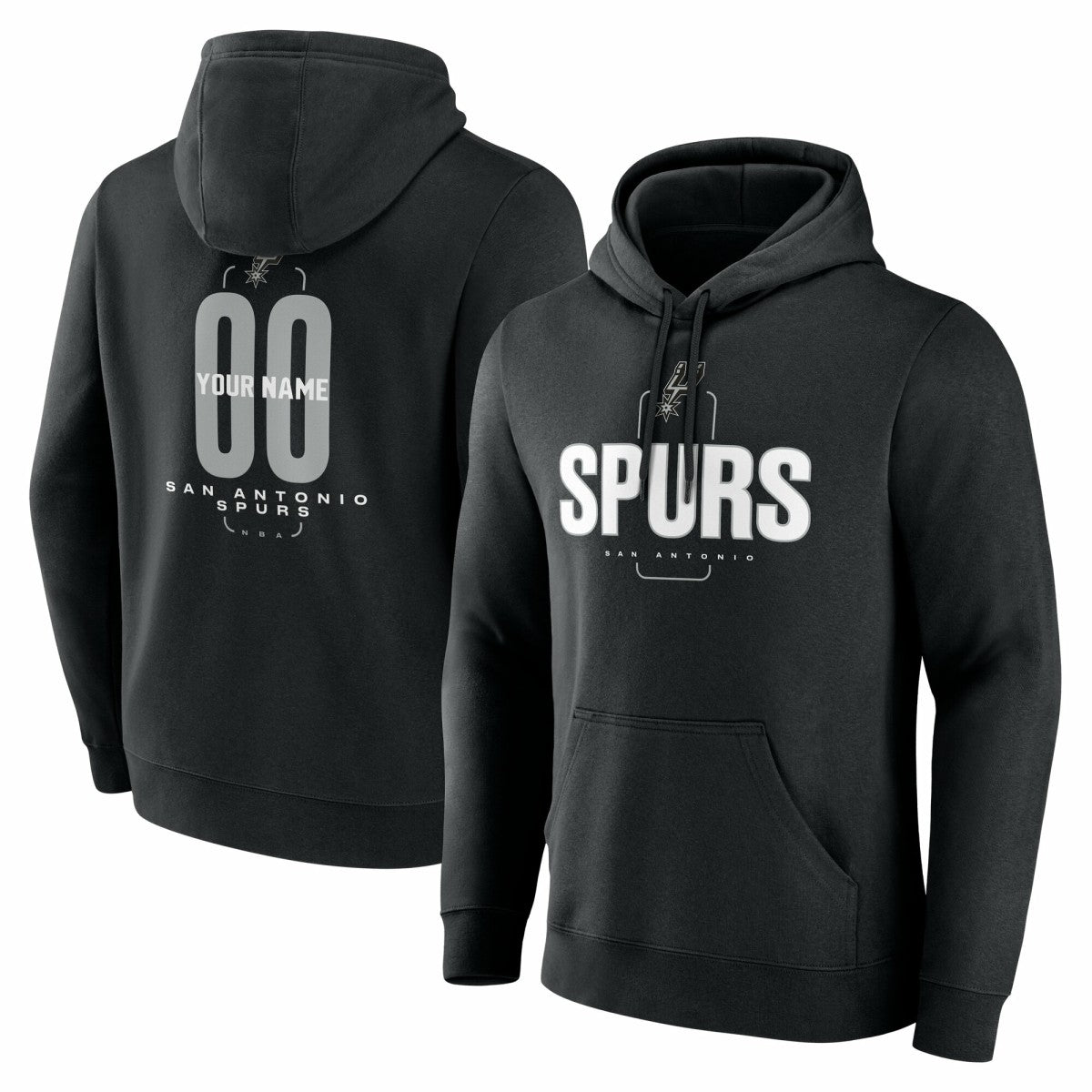 San Antonio Spurs Center Court Name & Number Custom Hoodie Online