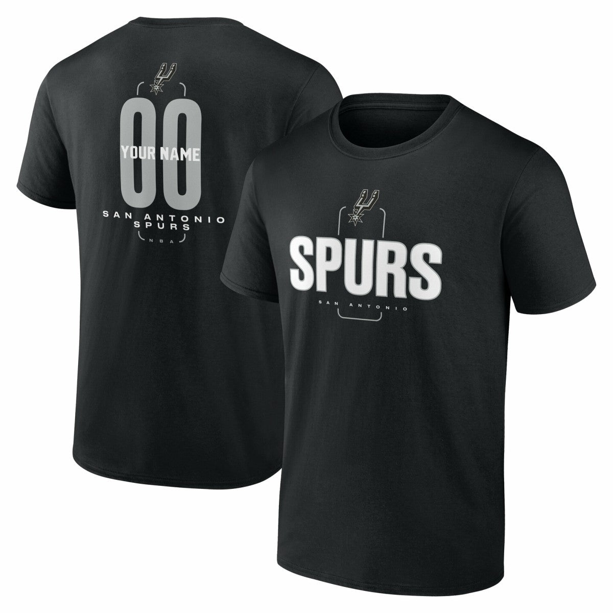 San Antonio Spurs Center Court Name & Number Custom T-Shirt On Sale