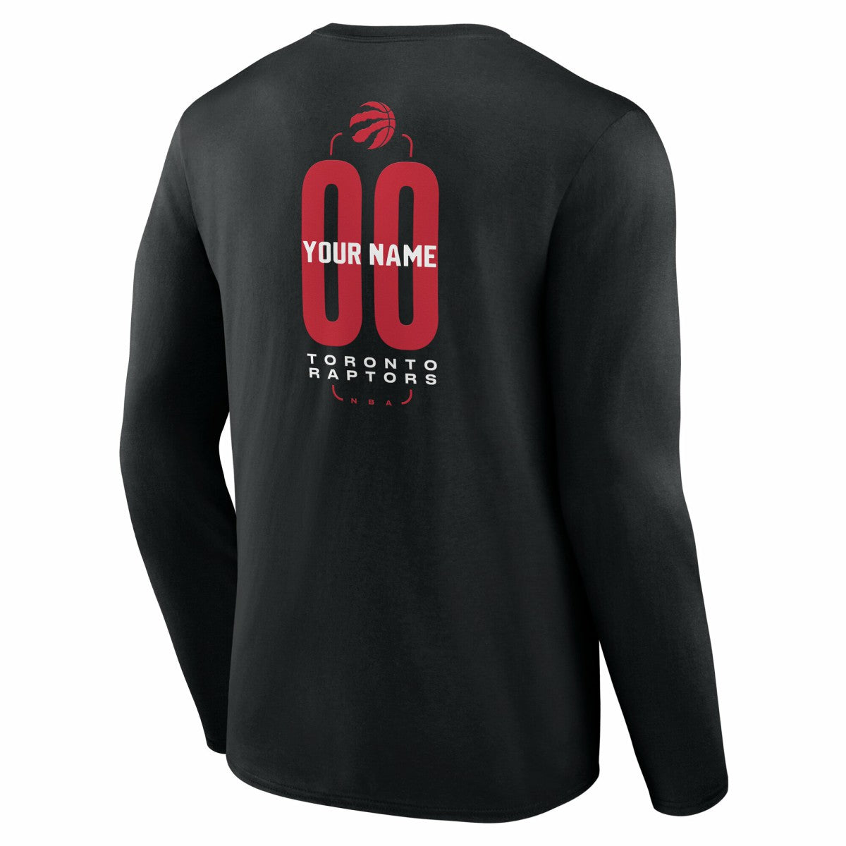 Toronto Raptors Center Court Name & Number Custom Long Sleeve T-Shirt On Sale