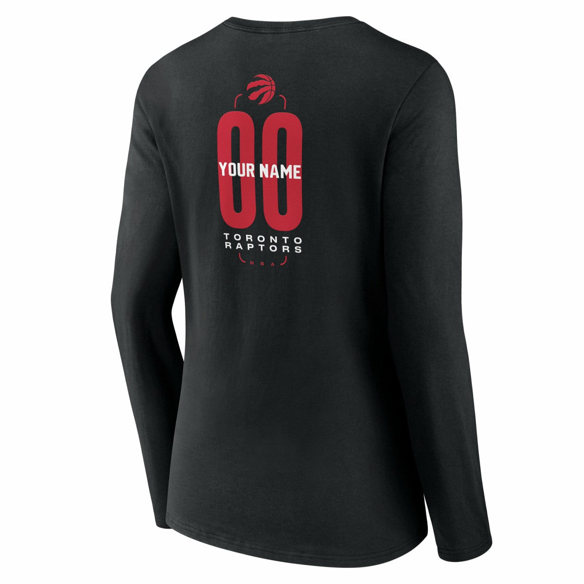 Toronto Raptors Women's Center Court Name & Number Custom Long Sleeve V-Neck T-Shirt Outlet
