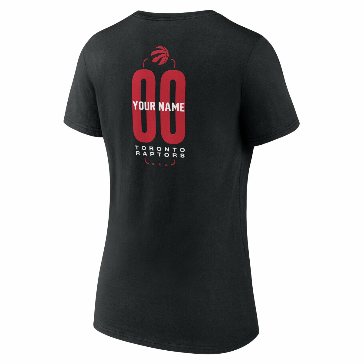 Toronto Raptors Women's Center Court Name & Number Custom V-Neck T-Shirt On Sale