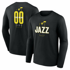 Utah Jazz Center Court Name & Number Custom Long Sleeve T-Shirt Discount
