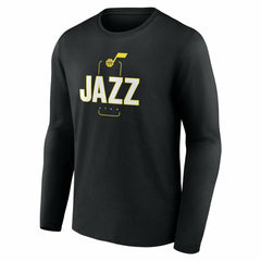 Utah Jazz Center Court Name & Number Custom Long Sleeve T-Shirt Discount