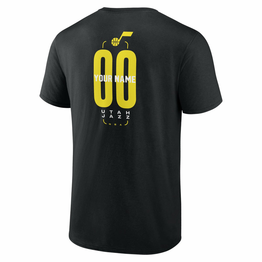 Utah Jazz Center Court Name & Number Custom T-Shirt New