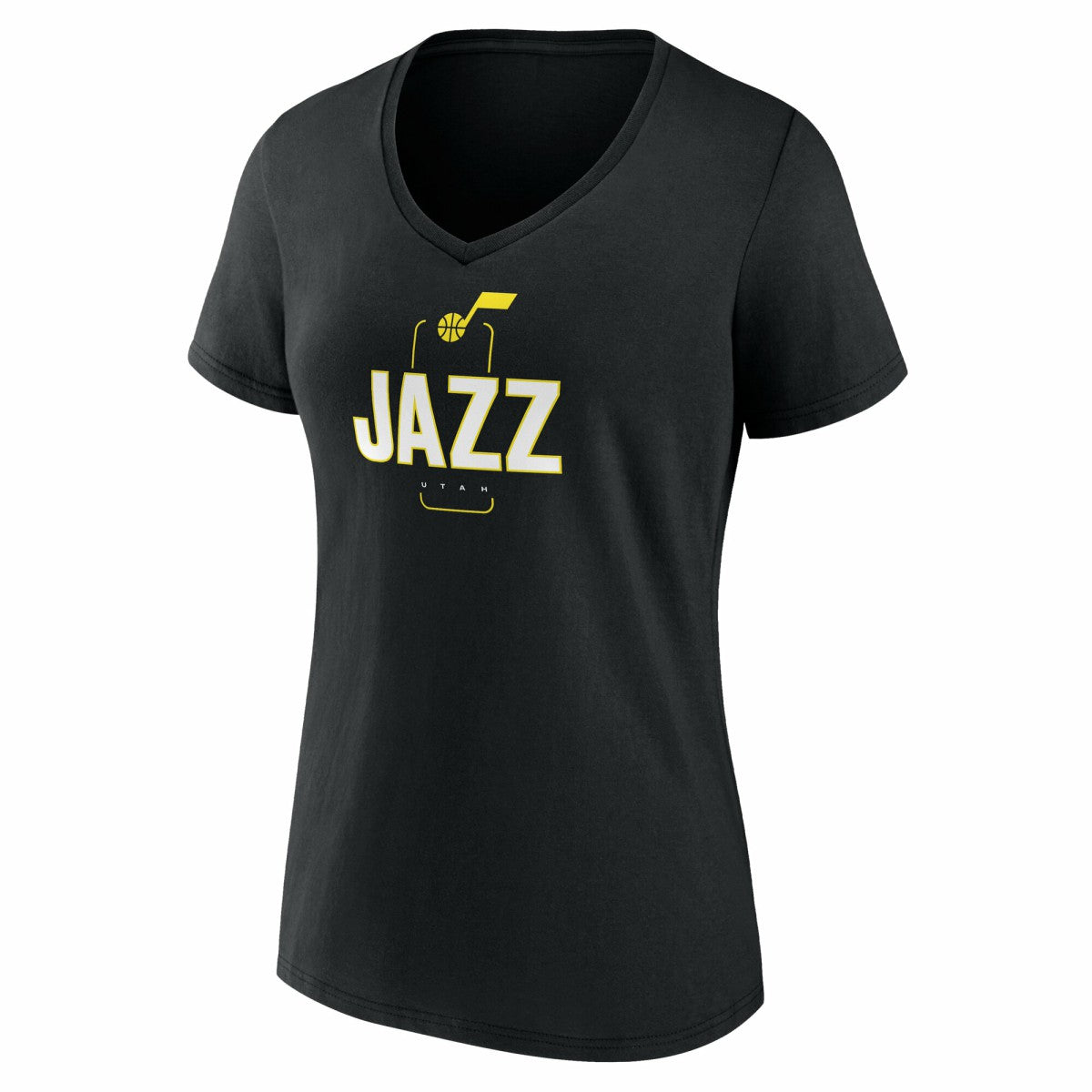 Utah Jazz Women's Center Court Name & Number Custom V-Neck T-Shirt Outlet