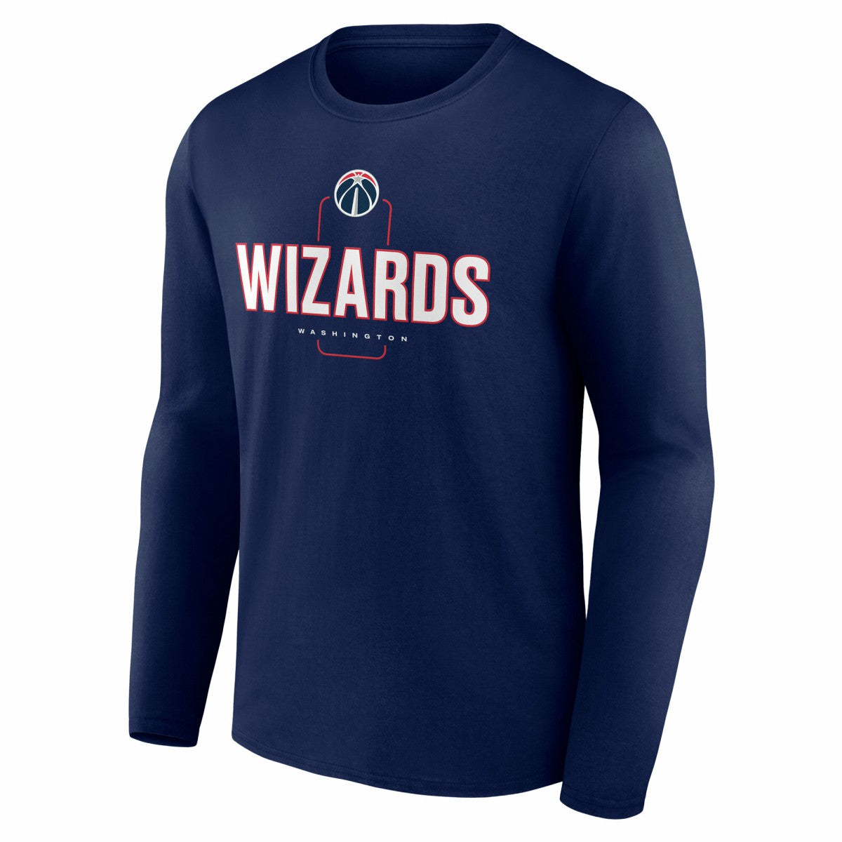 Washington Wizards Center Court Name & Number Custom Long Sleeve T-Shirt For Sale