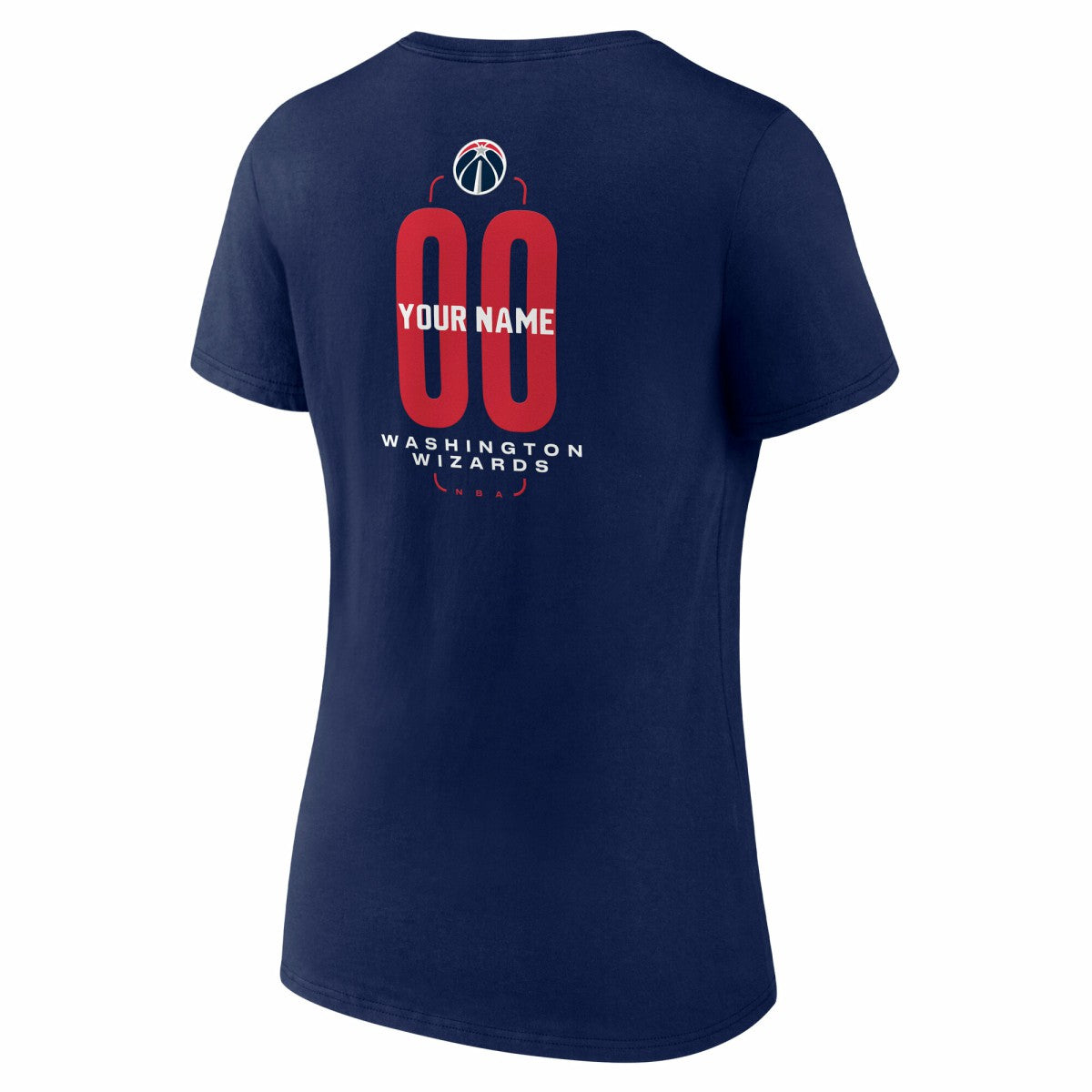 Washington Wizards Women's Center Court Name & Number Custom V-Neck T-Shirt Online