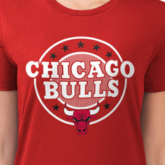Chicago Bulls G-III 4Her by Carl Banks Women's Super-Slim Lightweight Pinstripe Circle Graphic T-Shirt sale Online
