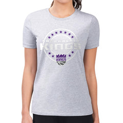 Sacramento Kings G-III 4Her by Carl Banks Women's Super-Slim Lightweight Pinstripe Circle Graphic T-Shirt Discount