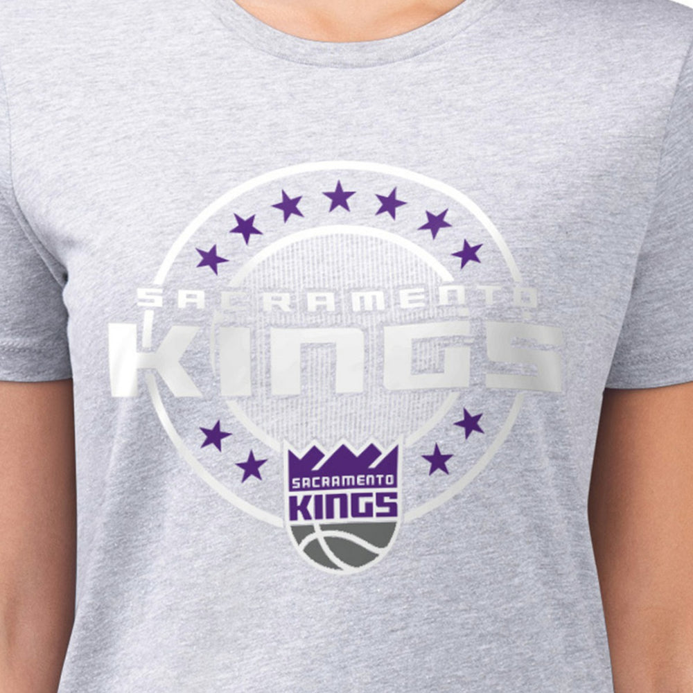 Sacramento Kings G-III 4Her by Carl Banks Women's Super-Slim Lightweight Pinstripe Circle Graphic T-Shirt Discount