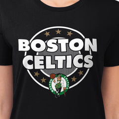 Boston Celtics G-III 4Her by Carl Banks Women's Super-Slim Lightweight Pinstripe Circle Graphic T-Shirt Discount