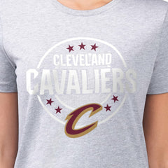 Cleveland Cavaliers G-III 4Her by Carl Banks Women's Super-Slim Lightweight Pinstripe Circle Graphic T-Shirt sale Online
