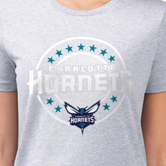 Charlotte Hornets G-III 4Her by Carl Banks Women's Super-Slim Lightweight Pinstripe Circle Graphic T-Shirt Discount