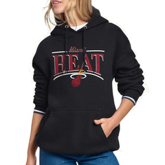 Miami Heat Starter Women's Arch Stripe Fleece Hoodie For Sale
