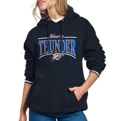 Oklahoma City Thunder Starter Women's Arch Stripe Fleece Hoodie Outlet