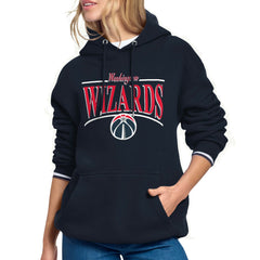 Washington Wizards Starter Women's Arch Stripe Fleece Hoodie On Sale