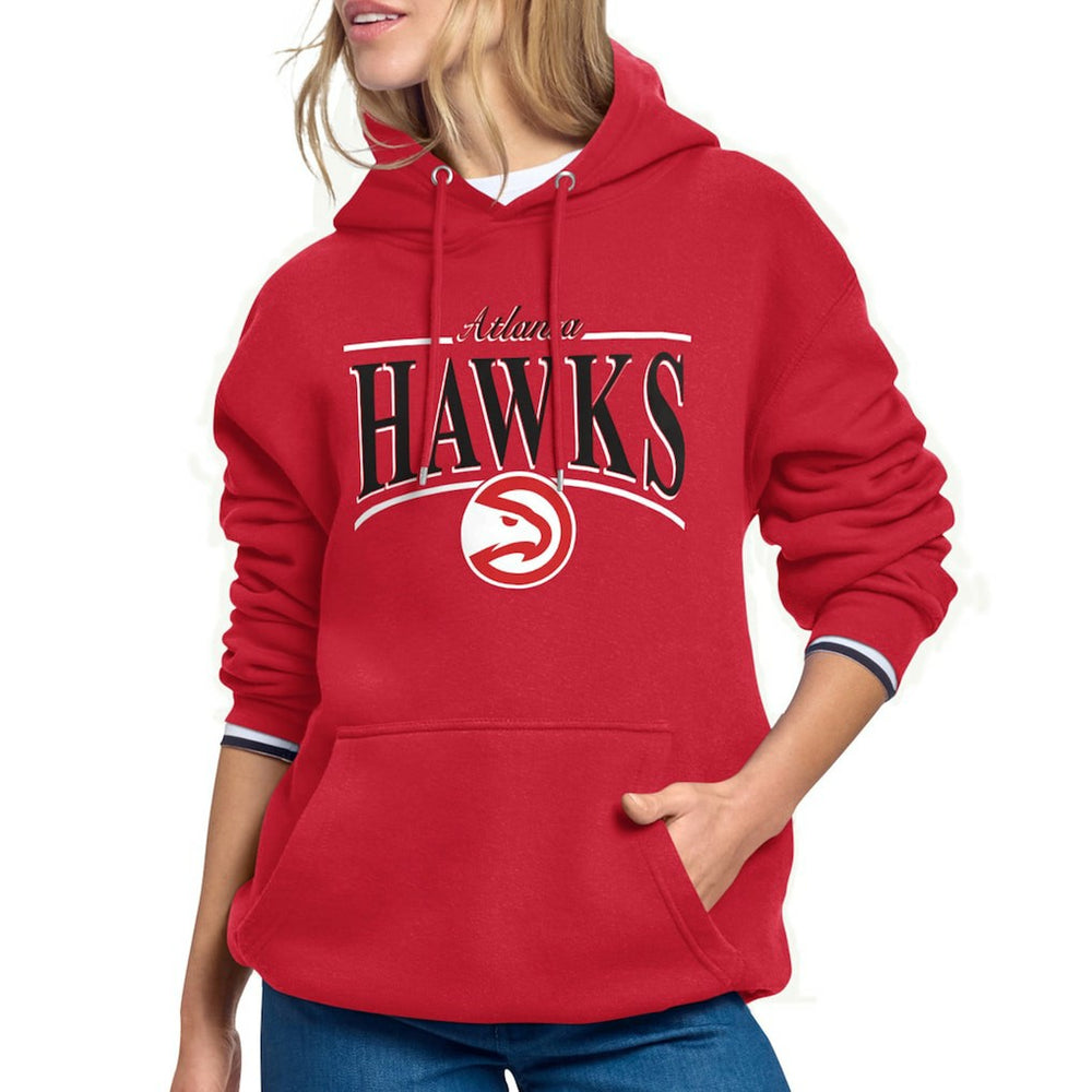 Atlanta Hawks Starter Women's Arch Stripe Fleece Hoodie Outlet