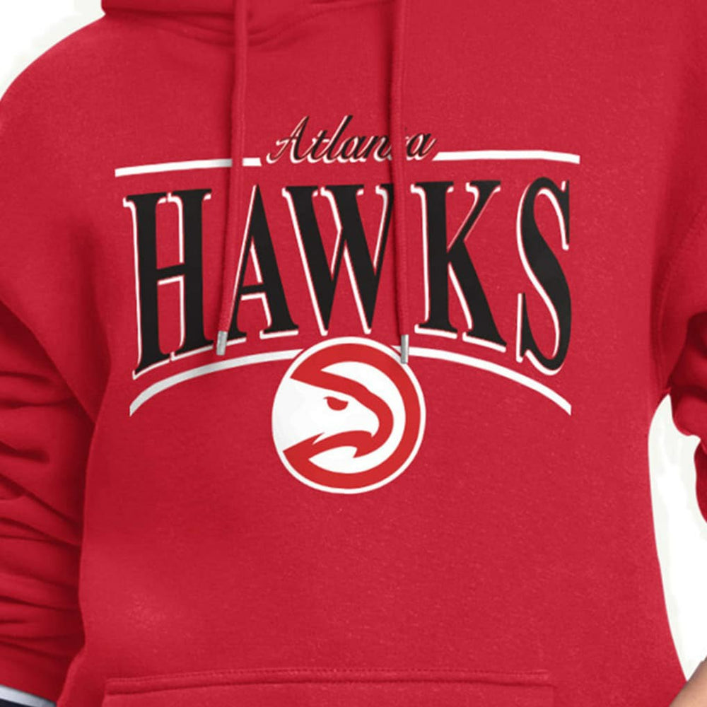 Atlanta Hawks Starter Women's Arch Stripe Fleece Hoodie Outlet