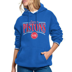 Detroit Pistons Starter Women's Arch Stripe Fleece Hoodie sale Online