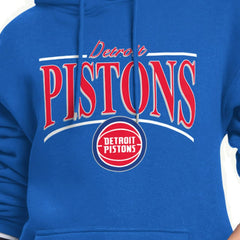 Detroit Pistons Starter Women's Arch Stripe Fleece Hoodie sale Online