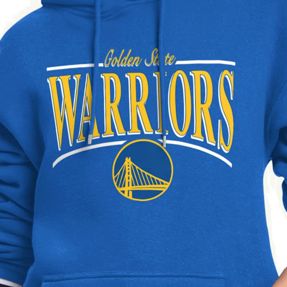Golden State Warriors Starter Women's Arch Stripe Fleece Hoodie sale Discount