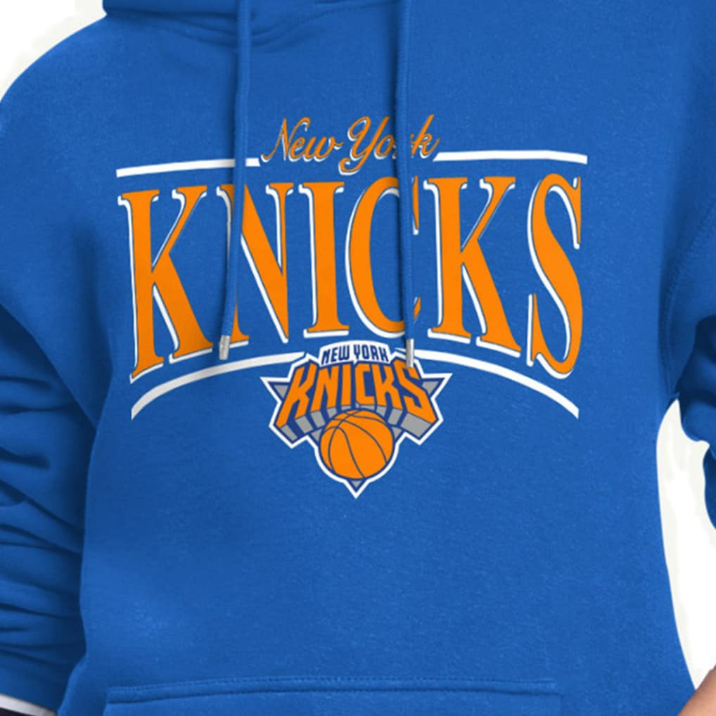 New York Knicks Starter Women's Arch Stripe Fleece Hoodie Discount