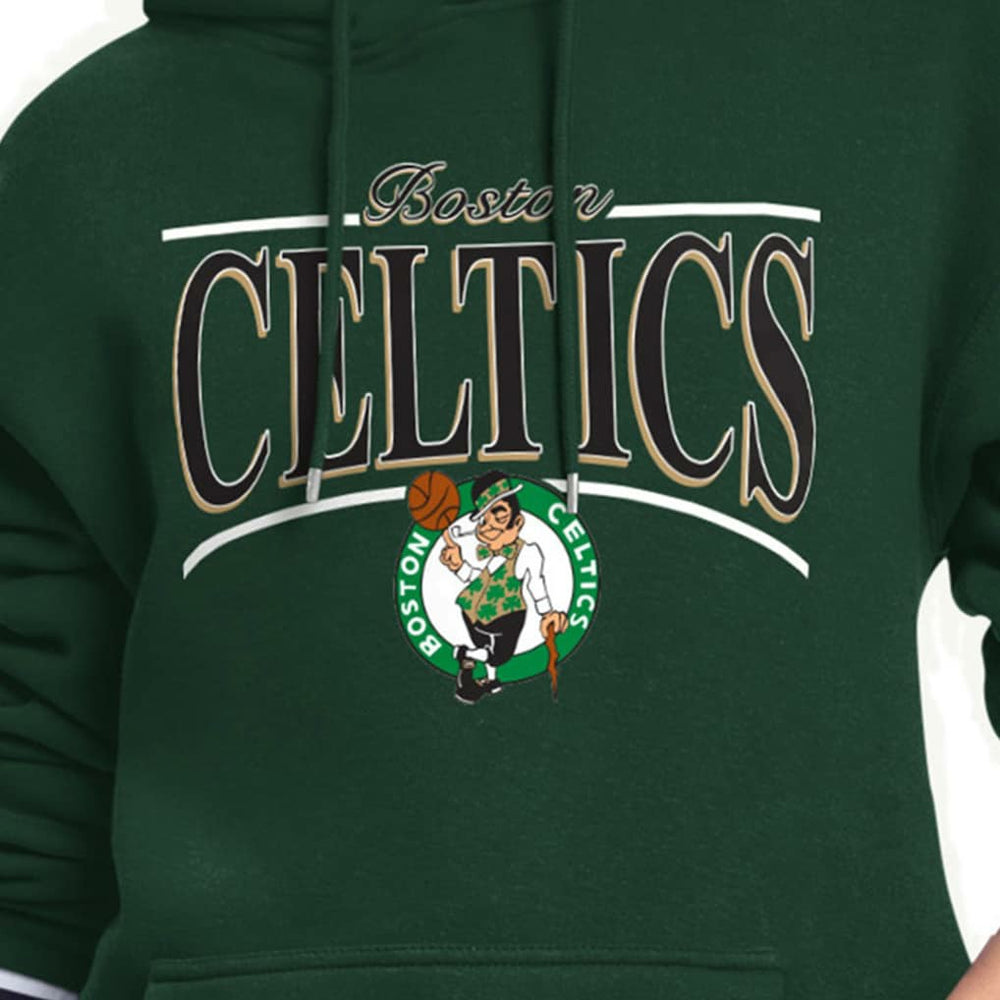 Boston Celtics Starter Women's Arch Stripe Fleece Hoodie On Sale