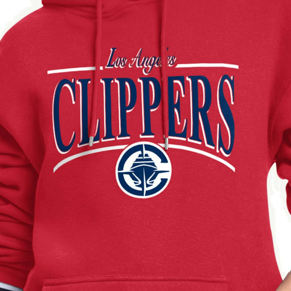 LA Clippers Starter Women's Arch Stripe Fleece Hoodie Discount