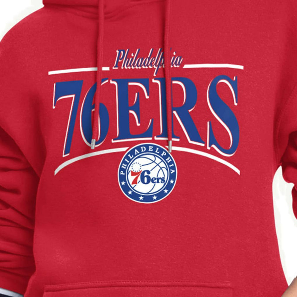 Philadelphia 76ers Starter Women's Arch Stripe Fleece Hoodie On Sale
