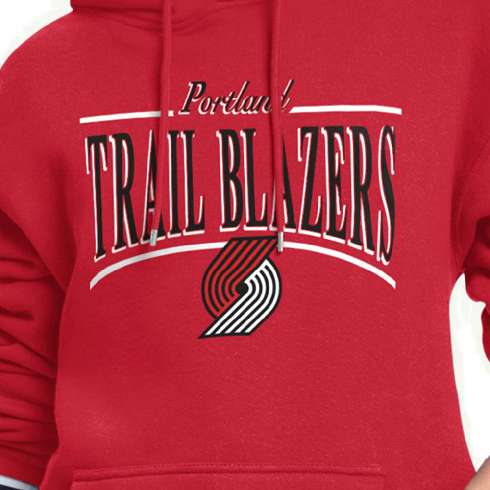 Portland Trail Blazers Starter Women's Arch Stripe Fleece Hoodie Discount