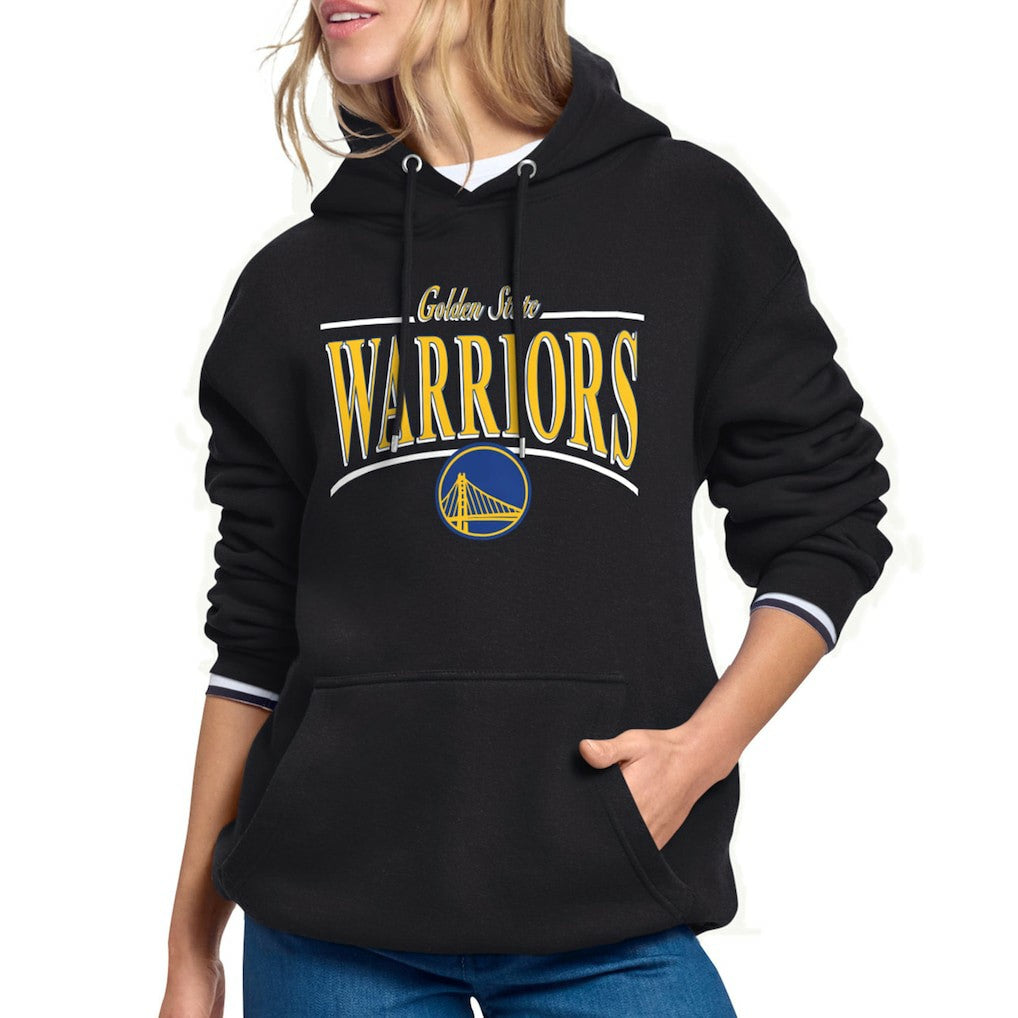 Golden State Warriors Starter Women's Arch Stripe Fleece Hoodie sale Online