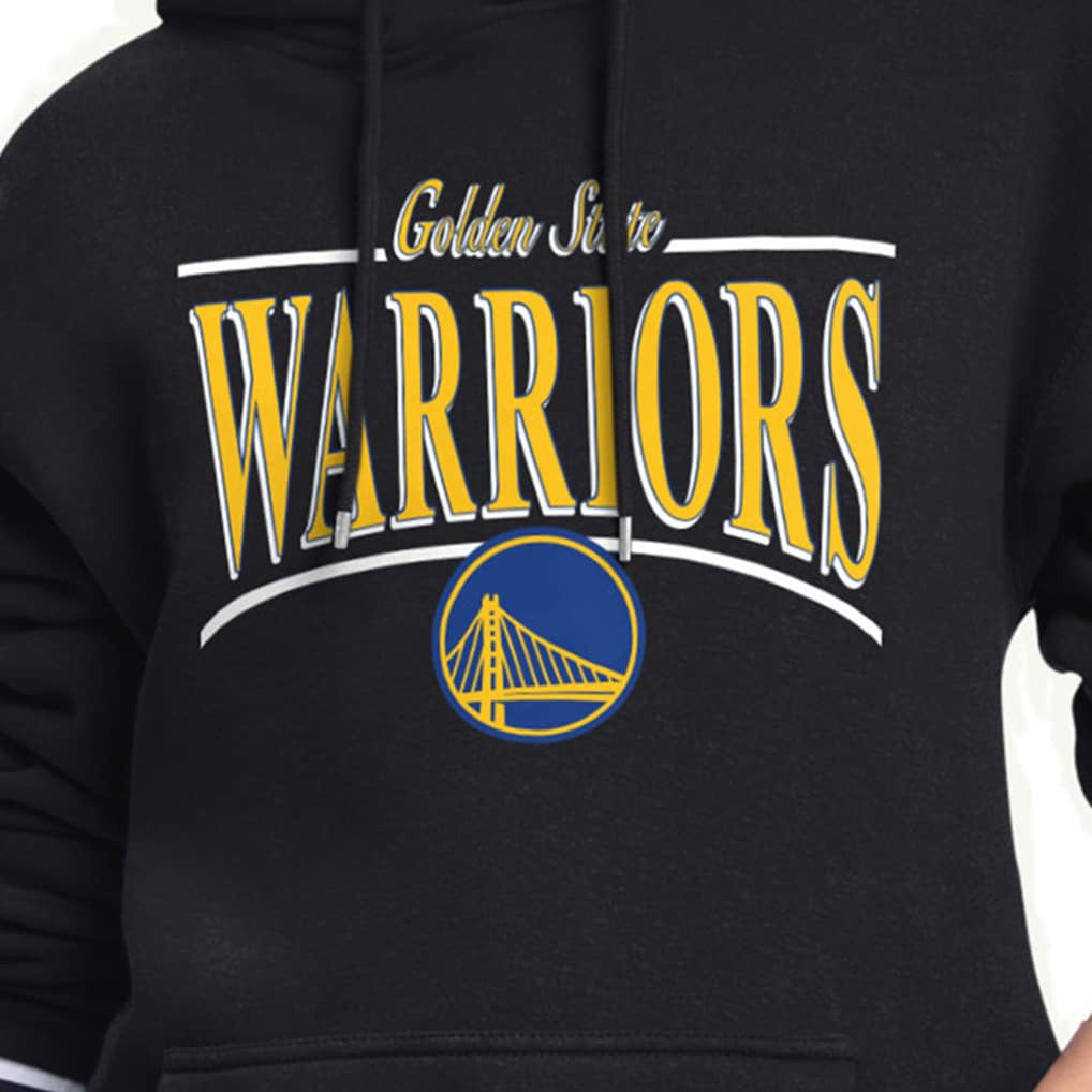 Golden State Warriors Starter Women's Arch Stripe Fleece Hoodie sale Online